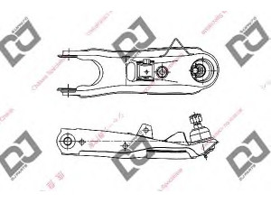 DJ PARTS DA1429 vikšro valdymo svirtis 
 Ašies montavimas/vairavimo mechanizmas/ratai -> Valdymo svirtis/pasukamosios svirties sujungimas -> Vairo trauklės (valdymo svirtis, išilginis balansyras, diago
54502-2S485, 545022S485