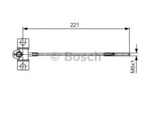 BOSCH 1 987 477 913 trosas, stovėjimo stabdys 
 Stabdžių sistema -> Valdymo svirtys/trosai
36402 BM600