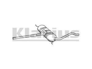 KLARIUS VW524P galinis duslintuvas 
 Išmetimo sistema -> Duslintuvas
3B0253409D, 3B0253409D, 3B0253409D