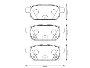 BENDIX 573384B stabdžių trinkelių rinkinys, diskinis stabdys 
 Techninės priežiūros dalys -> Papildomas remontas
5580068L00, 5580068L10