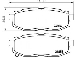 HELLA PAGID 8DB 355 014-341 stabdžių trinkelių rinkinys, diskinis stabdys 
 Techninės priežiūros dalys -> Papildomas remontas
26696CA000, 26696SG000, 26696XA000