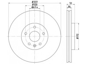 HELLA 8DD 355 116-051 stabdžių diskas 
 Stabdžių sistema -> Diskinis stabdys -> Stabdžių diskas
13501940, 13502215, 13576781, 13579153