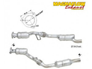 MAGNAFLOW 70205 katalizatoriaus keitiklis 
 Išmetimo sistema -> Katalizatoriaus keitiklis
8E0254550KX