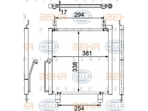 HELLA 8FC 351 304-191 kondensatorius, oro kondicionierius 
 Oro kondicionavimas -> Kondensatorius
95310-76G20