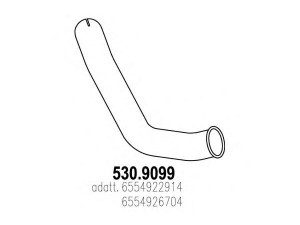 ASSO 530.9099 išleidimo kolektorius
6554922914, 6554926704