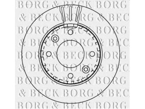 BORG & BECK BBD4272 stabdžių diskas