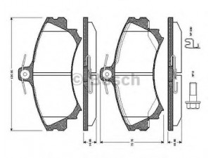 BOSCH 0 986 TB2 288 stabdžių trinkelių rinkinys, diskinis stabdys 
 Techninės priežiūros dalys -> Papildomas remontas
DBP511117, MR235557, MR249241, MR407946