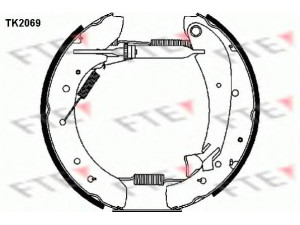 FTE TK2069 stabdžių trinkelių komplektas 
 Techninės priežiūros dalys -> Papildomas remontas
424220, 424244, 424220, 424244