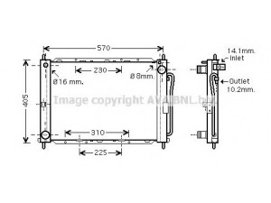 AVA QUALITY COOLING DNM369 aušintuvo modulis 
 Aušinimo sistema -> Aušinimo modulis
21400AX301