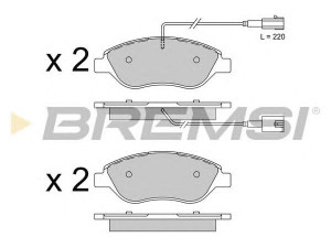 BREMSI BP3507 stabdžių trinkelių rinkinys, diskinis stabdys
77362196, 77365188, 77365808, 77366489