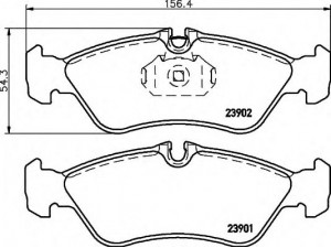 HELLA 8DB 355 014-401 stabdžių trinkelių rinkinys, diskinis stabdys 
 Techninės priežiūros dalys -> Papildomas remontas
2D0698451, 0024204020, 0024206020