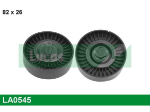 LUCAS ENGINE DRIVE LA0545 kreipiantysis skriemulys, V formos rumbuotas diržas 
 Diržinė pavara -> V formos rumbuotas diržas/komplektas -> Laisvasis/kreipiamasis skriemulys