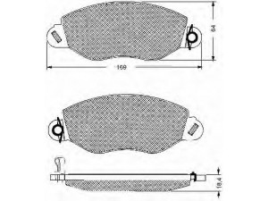 BSF 10653 stabdžių trinkelių rinkinys, diskinis stabdys 
 Techninės priežiūros dalys -> Papildomas remontas
1144288, 1318147, 1465168, 1C152K021AD