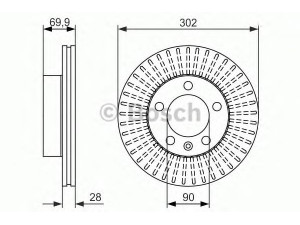 BOSCH 0 986 479 716 stabdžių diskas 
 Dviratė transporto priemonės -> Stabdžių sistema -> Stabdžių diskai / priedai
40206 00Q0G, 4419359, 93197403