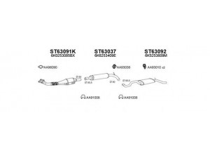 VENEPORTE 630157 išmetimo sistema