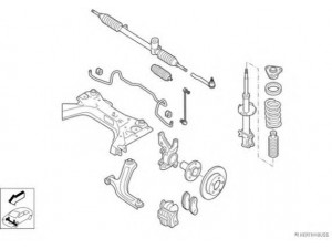 HERTH+BUSS JAKOPARTS N04320-VA vairavimo mechanizmas; rato pakaba