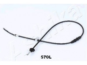 ASHIKA 131-05-570L trosas, stovėjimo stabdys 
 Stabdžių sistema -> Valdymo svirtys/trosai
MR249713