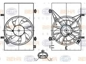 HELLA 8EW 351 003-201 ventiliatorius, radiatoriaus
ZJ3615025, ZJ3615025E, ZJ3615025F