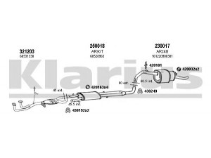 KLARIUS 030063E išmetimo sistema 
 Išmetimo sistema -> Išmetimo sistema, visa