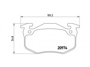 BREMBO P 61 032 stabdžių trinkelių rinkinys, diskinis stabdys 
 Techninės priežiūros dalys -> Papildomas remontas
425071, 425104, 425146, 425148