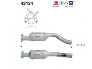 AS 42124 katalizatoriaus keitiklis 
 Išmetimo sistema -> Katalizatoriaus keitiklis
8D0131089AX