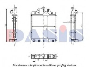 AKS DASIS 440115N radiatorius, variklio aušinimas