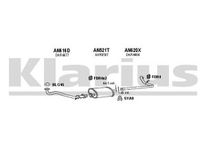 KLARIUS 160410U išmetimo sistema