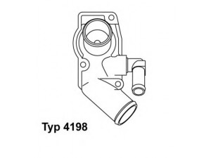 WAHLER 4198.92D termostatas, aušinimo skystis 
 Aušinimo sistema -> Termostatas/tarpiklis -> Thermostat
13 38 100, 90 572 899, 90 572 899