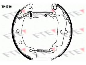 FTE TK1716 stabdžių trinkelių komplektas 
 Techninės priežiūros dalys -> Papildomas remontas
77 01 205 102, 77 01 207 267