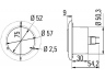 HELLA 2JA 343 985-041 vidaus apšvietimas