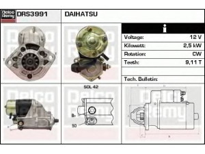 DELCO REMY DRS3991 starteris 
 Elektros įranga -> Starterio sistema -> Starteris