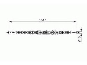 BOSCH 1 987 477 382 trosas, stovėjimo stabdys 
 Stabdžių sistema -> Valdymo svirtys/trosai
46456849, 60806307, 60806311, 60813056