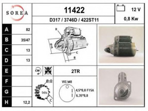 EAI 11422 starteris
5001599, 5001614