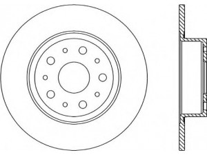 OPEN PARTS BDR1234.10 stabdžių diskas 
 Dviratė transporto priemonės -> Stabdžių sistema -> Stabdžių diskai / priedai
0060814646, 0060874646, 0071739570