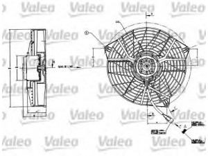 VALEO 883556 ventiliatorius, radiatoriaus 
 Aušinimo sistema -> Radiatoriaus ventiliatorius
6455-J2, 6455J2