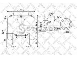 STELLOX 90-08131-SX dėklas, pneumatinė pakaba
21215633, 2.229.0003.00