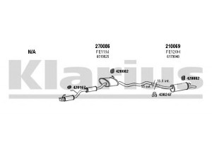 KLARIUS 360930E išmetimo sistema 
 Išmetimo sistema -> Išmetimo sistema, visa
