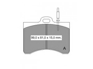 VEMA 831280 stabdžių trinkelių rinkinys, diskinis stabdys
5453876S, 95565562, 425281, VBP205