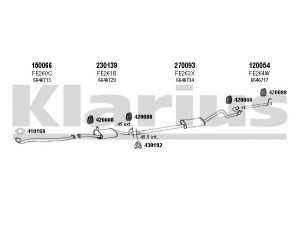 KLARIUS 361110E išmetimo sistema 
 Išmetimo sistema -> Išmetimo sistema, visa