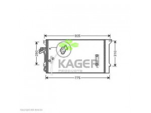 KAGER 94-6326 kondensatorius, oro kondicionierius 
 Oro kondicionavimas -> Kondensatorius
95557311100, 7L0820411C, 7L0820411D