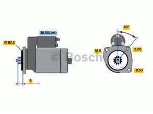 BOSCH 0 001 121 030 starteris 
 Elektros įranga -> Starterio sistema -> Starteris
001 911 023, 001 911 023, 001 911 023