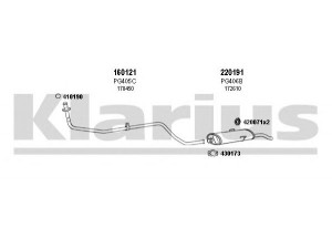 KLARIUS 630288E išmetimo sistema 
 Išmetimo sistema -> Išmetimo sistema, visa