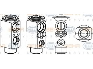 HELLA 8UW 351 234-431 išsiplėtimo vožtuvas, oro kondicionavimas 
 Oro kondicionavimas -> Vožtuvai
6 981 454, 64 11 6 981 454, 64 11 8 369 257