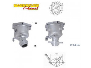MAGNAFLOW 65601 katalizatoriaus keitiklis
208A0BX001, 208A0BX00A