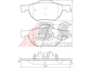 A.B.S. 37359 stabdžių trinkelių rinkinys, diskinis stabdys 
 Techninės priežiūros dalys -> Papildomas remontas
45022-SEA-E01