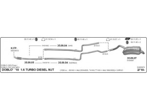 IMASAF 524000474 išmetimo sistema 
 Išmetimo sistema -> Išmetimo sistema, visa
