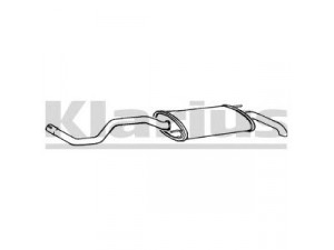 KLARIUS 240575 galinis duslintuvas 
 Išmetimo sistema -> Duslintuvas
6K6253609T, 6K6253609T, 6K6253609T
