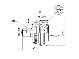STATIM C.338 jungčių komplektas, kardaninis velenas 
 Ratų pavara -> Sujungimai/komplektas
895498099B, 893498099G