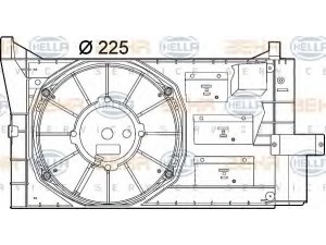 HELLA 8EW 351 039-631 ventiliatorius, radiatoriaus 
 Aušinimo sistema -> Oro aušinimas
46519308