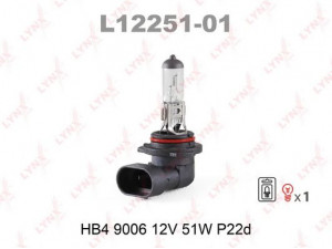 LYNXauto L12251-01 lemputė, prožektorius; lemputė, priekinis žibintas; lemputė, rūko žibintas; lemputė, posūkio lemputė 
 Elektros įranga -> Pagalbiniai žibintai/dalys -> Posūkio žibintas/dalys
63 12 1 382 496, 63 21 7 160 786